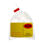 Transparent package of Persian Advieh spice mix with label from The Spice Shop.